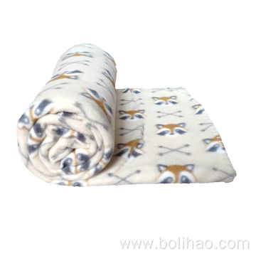 New Design Printed Brushed Polar Fleece Blanket Throws